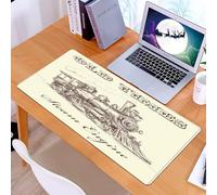 KDWJS Tappetino per mouse XXL Speed Gaming - 90x40 cm - XXL Mousepad - base antiscivolo - migliora la precisione e la velocità - macchina a vapore, treno a vapore evocano la moda venduta e A, stile c