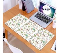 KDWJS Tappetino per mouse XXL Speed Gaming - 90x40 cm - XXL Mousepad - base antiscivolo - migliora la precisione e la velocità - Motivo a coniglietti pasquali. Texture infinita in stile cartone anima