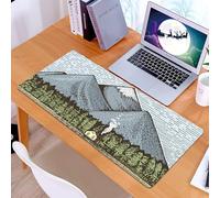KDWJS Tappetino per mouse XXL Speed Gaming - 90x40 cm - XXL Mousepad - base antiscivolo - migliora la precisione e la velocità - Mountain, Sketchy Art of Mountain Range con un aspecto