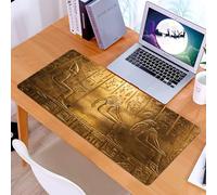 KDWJS Tappetino per mouse XXL Speed Gaming - 90x40 cm - XXL Mousepad - base antiscivolo - migliora la precisione e la velocità - Egiziano, Geroglifici egiziani Testi antichi Logografis