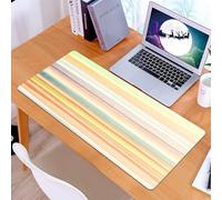 KDWJS Tappetino per mouse XXL Speed Gaming - 90x40 cm - XXL Mousepad - base antiscivolo - migliora la precisione e la velocità - strisce orizzontali acquerelli Acrilico Elementi artistici Liquido