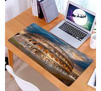 KDWJS Tappetino per mouse XXL Speed Gaming - 90x40 cm - XXL Mousepad - base antiscivolo - migliora la precisione e la velocità - Roma. Il Colosseo al tramonto
