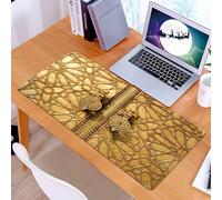 KDWJS Tappetino per mouse XXL Speed Gaming - 90x40 cm - XXL Mousepad - base antiscivolo - migliora la precisione e la velocità - Marocchino, porte principali del palazzo reale di Marrakech, Marocco,