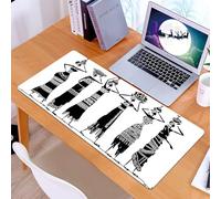 KDWJS Tappetino per mouse XXL Speed Gaming - 90x40 cm - XXL Mousepad - base antiscivolo - migliora la precisione e la velocità - Schizzo di donna africana, donne locali con silhouette, vestiti, motiv