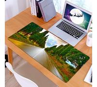 KDWJS Tappetino per mouse XXL Speed Gaming - 90x40 cm - XXL Mousepad - base antiscivolo - migliora la precisione e la velocità - Decorazioni toscane, ampio viale alberato nel vecchio villaggio europe