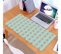 KDWJS Tappetino per mouse XXL Speed Gaming - 90x40 cm - XXL Mousepad - base antiscivolo - migliora la precisione e la velocità - Motivo geometrico dai toni tenui con triangoli e diamanti, design ispi