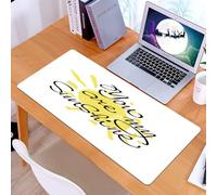 KDWJS Tappetino per mouse XXL Speed Gaming - 90x40 cm - XXL Mousepad - base antiscivolo - migliora la precisione e la velocità - Tu sei il mio raggio di sole. Lettering vettoriale per biglietti di Sa