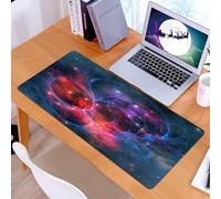 KDWJS Tappetino per mouse XXL Speed Gaming - 90x40 cm - XXL Mousepad - base antiscivolo - migliora la precisione e la velocità - Immagini e fasce luminose dell'universo, misteriosi fenomeni energetic