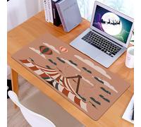 KDWJS Tappetino per mouse XXL Speed Gaming - 90x40 cm - XXL Mousepad - base antiscivolo - migliora la precisione e la velocità - Circo, iconico tendone da circo con ruota panoramica e mongolfiera gal