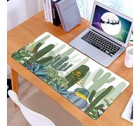 KDWJS Tappetino per mouse XXL Speed Gaming - 90x40 cm - XXL Mousepad - base antiscivolo - migliora la precisione e la velocità - Esposizione di piante del deserto, una descrizione artistica di vari c