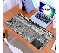 KDWJS Tappetino per mouse XXL Speed Gaming - 90x40 cm - XXL Mousepad - base antiscivolo - migliora la precisione e la velocità - New York, NYC sopra Manhattan dal tetto del grattacielo Urban Global C