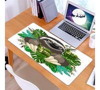 KDWJS Tappetino per mouse XXL Speed Gaming - 90x40 cm - XXL Mousepad - base antiscivolo - migliora la precisione e la velocità - Animale, simpatico bradipo residente nella giungla con artigli affilat