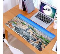 KDWJS Tappetino per mouse XXL Speed Gaming - 90x40 cm - XXL Mousepad - base antiscivolo - migliora la precisione e la velocità - Città del Vaticano Roma. Piazza San Pietro vista dalla Basilica di San