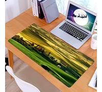 KDWJS Tappetino per mouse XXL Speed Gaming - 90x40 cm - XXL Mousepad - base antiscivolo - migliora la precisione e la velocità - Tranquillo paesaggio toscano di Pienza Toscana Vigneti Alberi Prato An