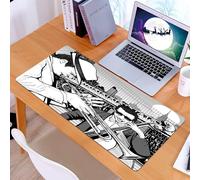 KDWJS Tappetino per mouse XXL Speed Gaming - 90x40 cm - XXL Mousepad - base antiscivolo - migliora la precisione e la velocità - Set di musica jazz, illustrazione della jazz band che suona il