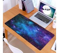 KDWJS Tappetino per mouse XXL Speed Gaming - 90x40 cm - XXL Mousepad - base antiscivolo - migliora la precisione e la velocità - Nebulosa e colori straordinari, paesaggio cosmico di nuvole di mica in