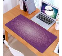 KDWJS Tappetino per mouse XXL Speed Gaming - 90x40 cm - XXL Mousepad - base antiscivolo - migliora la precisione e la velocità - Lo sfondo geometrico vettoriale è un motivo luminoso, geometria sacra,