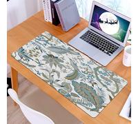 KDWJS Tappetino per mouse XXL Speed Gaming - 90x40 cm - XXL Mousepad - base antiscivolo - migliora la precisione e la velocità - decorazione vintage senza soluzione di continuità disegno digitale ast