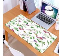 KDWJS Tappetino per mouse XXL Speed Gaming - 90x40 cm - XXL Mousepad - base antiscivolo - migliora la precisione e la velocità - Bacche disegnate con acquerello - Malin, mora, uva,