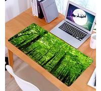 KDWJS Tappetino per mouse XXL Speed Gaming - 90x40 cm - XXL Mousepad - base antiscivolo - migliora la precisione e la velocità - Natura, foresta, albero, foresta, giungla, in una giornata di sole, ma