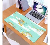 KDWJS Tappetino per mouse XXL Speed Gaming - 90x40 cm - XXL Mousepad - base antiscivolo - migliora la precisione e la velocità - Modello senza cuciture di una divertente banda di angeli dei cartoni a