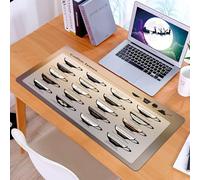 KDWJS Tappetino per mouse XXL Speed Gaming - 90x40 cm - XXL Mousepad - base antiscivolo - migliora la precisione e la velocità - Pagina iniziale del poster della tazza di caffè e logo grafico del bar