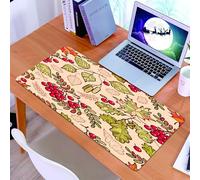 KDWJS Tappetino per mouse XXL Speed Gaming - 90x40 cm - XXL Mousepad - base antiscivolo - migliora la precisione e la velocità - Sorbo degli uccellatori, motivo autunnale misto con aceri e betulle1