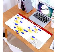 KDWJS Tappetino per mouse XXL Speed Gaming - 90x40 cm - XXL Mousepad - base antiscivolo - migliora la precisione e la velocità - Educativo, Fusione Nucleare Catena Protone Neutrone