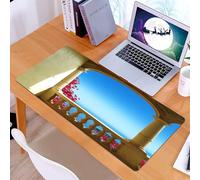 KDWJS Tappetino per mouse XXL Speed Gaming - 90x40 cm - XXL Mousepad - base antiscivolo - migliora la precisione e la velocità - Decorazione del patio, balcone antico con vista sul Mediterraneo Bouga