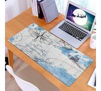KDWJS Tappetino per mouse XXL Speed Gaming - 90x40 cm - XXL Mousepad - base antiscivolo - migliora la precisione e la velocità - Vecchia caravella, barca a vela d'epoca, mostro marino. Dettaglio dell