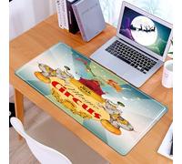 KDWJS Tappetino per mouse XXL Speed Gaming - 90x40 cm - XXL Mousepad - base antiscivolo - migliora la precisione e la velocità - Annuncio dello spettacolo del circo, tendone da circo