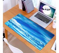 KDWJS Tappetino per mouse XXL Speed Gaming - 90x40 cm - XXL Mousepad - base antiscivolo - migliora la precisione e la velocità - Molte bolle d'aria nell'acqua, primo piano di un'onda d'acqua astratta