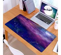 KDWJS Tappetino per mouse XXL Speed Gaming - 90x40 cm - XXL Mousepad - base antiscivolo - migliora la precisione e la velocità - Misteriosa nebulosa cosmica e galassia a spirale, una nebulosa colorat