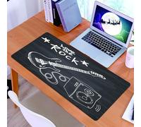KDWJS Tappetino per mouse XXL Speed Gaming - 90x40 cm - XXL Mousepad - base antiscivolo - migliora la precisione e la velocità - Chitarra, cassa di risonanza sul tema dello schizzo sul tema della mus