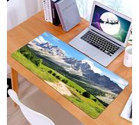 KDWJS Tappetino per mouse XXL Speed Gaming - 90x40 cm - XXL Mousepad - base antiscivolo - migliora la precisione e la velocità - Arredamento rustico, sentiero tortuoso tra prati di pinete e paesaggio