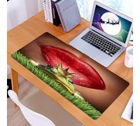 KDWJS Tappetino per mouse XXL Speed Gaming - 90x40 cm - XXL Mousepad - base antiscivolo - migliora la precisione e la velocità - Decorazione animale, la signora trova il suo principe ranocchio, le la
