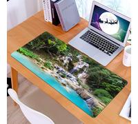 KDWJS Tappetino per mouse XXL Speed Gaming - 90x40 cm - XXL Mousepad - base antiscivolo - migliora la precisione e la velocità - Luang Prabang è una città del Laos patrimonio dell'umanità.
