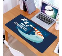 KDWJS Tappetino per mouse XXL Speed Gaming - 90x40 cm - XXL Mousepad - base antiscivolo - migliora la precisione e la velocità - La luna addormentata, Camera da letto e sonno dei bambini, Dolce sogno