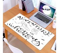 KDWJS Tappetino per mouse XXL Speed Gaming - 90x40 cm - XXL Mousepad - base antiscivolo - migliora la precisione e la velocità - Sneakers e spirito d'avventura: sono ovunque tu vada