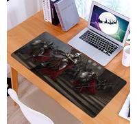 KDWJS Tappetino per mouse XXL Speed Gaming - 90x40 cm - XXL Mousepad - base antiscivolo - migliora la precisione e la velocità - Medioevo, generale che guida il teatro di guerra dei suoi soldati