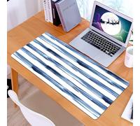 KDWJS Tappetino per mouse XXL Speed Gaming - 90x40 cm - XXL Mousepad - base antiscivolo - migliora la precisione e la velocità - Striscia del porto, striscia di pennello in stile acquerello, simbolo