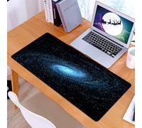 KDWJS Tappetino per mouse XXL Speed Gaming - 90x40 cm - XXL Mousepad - base antiscivolo - migliora la precisione e la velocità - Stupende galassie a spirale nell'immenso universo, galassie a spirale