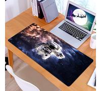 KDWJS Tappetino per mouse XXL Speed Gaming - 90x40 cm - XXL Mousepad - base antiscivolo - migliora la precisione e la velocità - Astronauti, astronauti fluttuano nella misteriosa nebbia della Via Lat