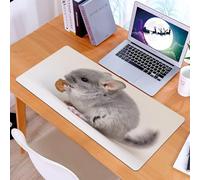 KDWJS Tappetino per mouse XXL Speed Gaming - 90x40 cm - XXL Mousepad - base antiscivolo - migliora la precisione e la velocità - I soffici topi grigi vengono allevati con cura e nutriti con spuntini