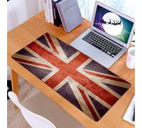 KDWJS Tappetino per mouse XXL Speed Gaming - 90x40 cm - XXL Mousepad - base antiscivolo - migliora la precisione e la velocità - Union Jack retrò, la bandiera nnica elimina l'Union Jack, l'iconica Un