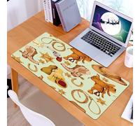 KDWJS Tappetino per mouse XXL Speed Gaming - 90x40 cm - XXL Mousepad - base antiscivolo - migliora la precisione e la velocità - Decorazione Western, motivo senza cuciture con cowboy del selvaggio We