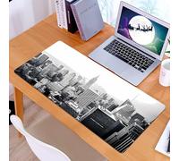 KDWJS Tappetino per mouse XXL Speed Gaming - 90x40 cm - XXL Mousepad - base antiscivolo - migliora la precisione e la velocità - New York City - USA. Vista sullo skyline del centro di Lower Manhattan
