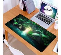 KDWJS Tappetino per mouse XXL Speed Gaming - 90x40 cm - XXL Mousepad - base antiscivolo - migliora la precisione e la velocità - Giungla, sentiero nella foresta pluviale tropicale del lago Mangrovie