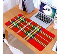 KDWJS Tappetino per mouse XXL Speed Gaming - 90x40 cm - XXL Mousepad - base antiscivolo - migliora la precisione e la velocità - Tar1 astratto ispirato alla cultura occidentale europea a scacchi ross