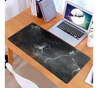 KDWJS Tappetino per mouse XXL Speed Gaming - 90x40 cm - XXL Mousepad - base antiscivolo - migliora la precisione e la velocità - Un drago blu, una bestia mitica e leggendaria. Squamoso e serpentino,